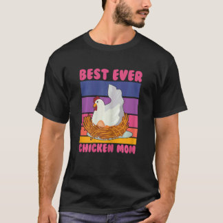 Camiseta La Mejor Gallina Señora Madre Granjera Mujer Propi