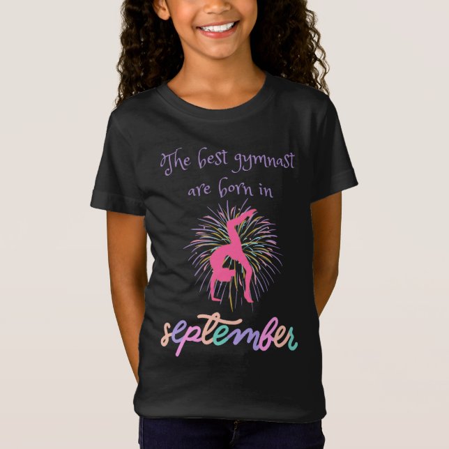 Camiseta La Mejor Gimnasta Nace En Septiembre (Anverso)