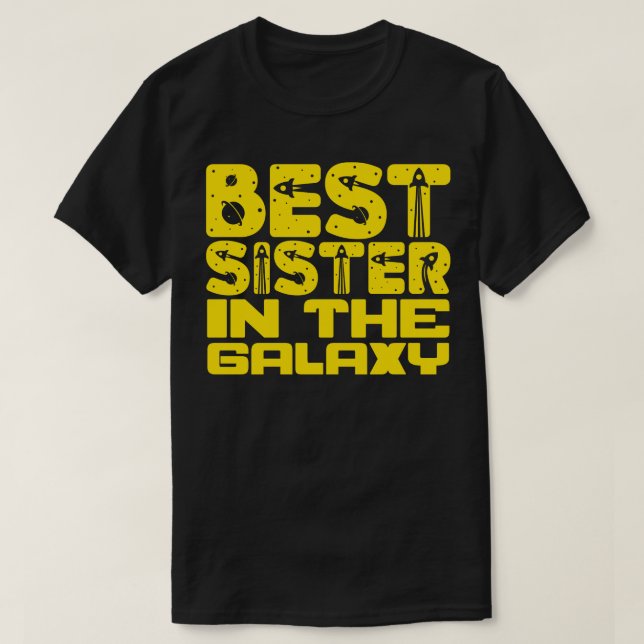 Camiseta La mejor hermana de la galaxia (Diseño del anverso)