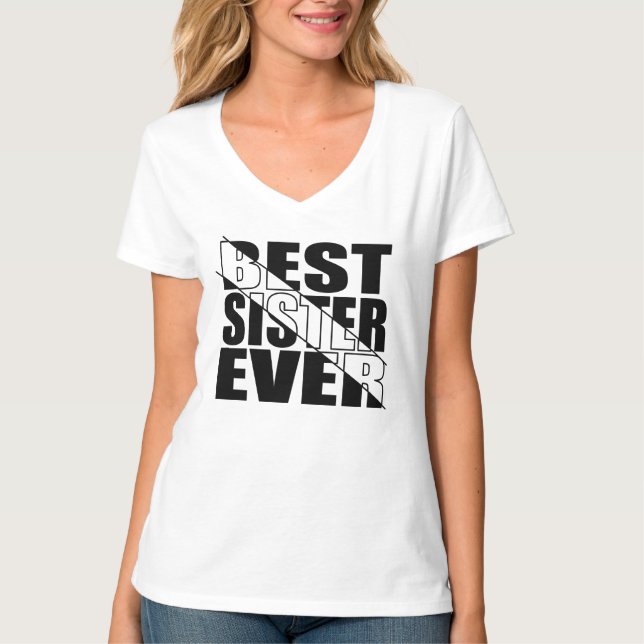 CAMISETA LA MEJOR HERMANA DE LA HISTORIA. (Anverso)