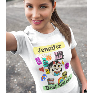 Camiseta La mejor hermana linda gatos personalizados se van