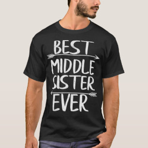 Camiseta La mejor hermana media de todos los tiempos regalo