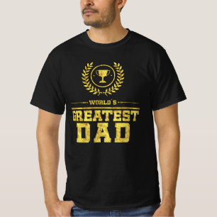 Camiseta La mejor idea de regalo del Trofeo Padre de Oro de