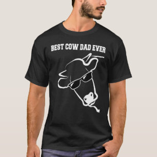 Camiseta La Mejor Idea de Vaca de Granja con Gafas de Sol p