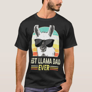 Camiseta La mejor llama del retro papá siempre Tee Alpaca c