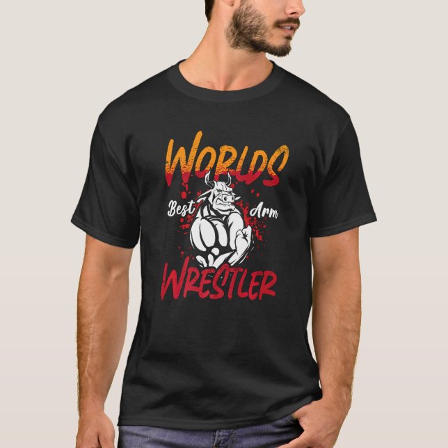 Camiseta La mejor lucha de los luchadores deportivos en el  (Anverso)