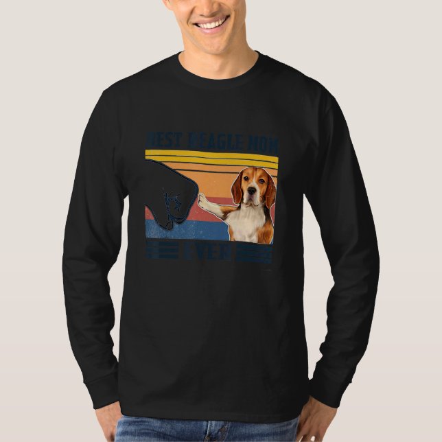 Camiseta La mejor madre beagle del perro madre del perro (Anverso)