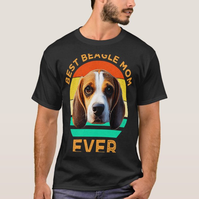 Camiseta La mejor madre beagle que alguna vez fue perro bea (Anverso)