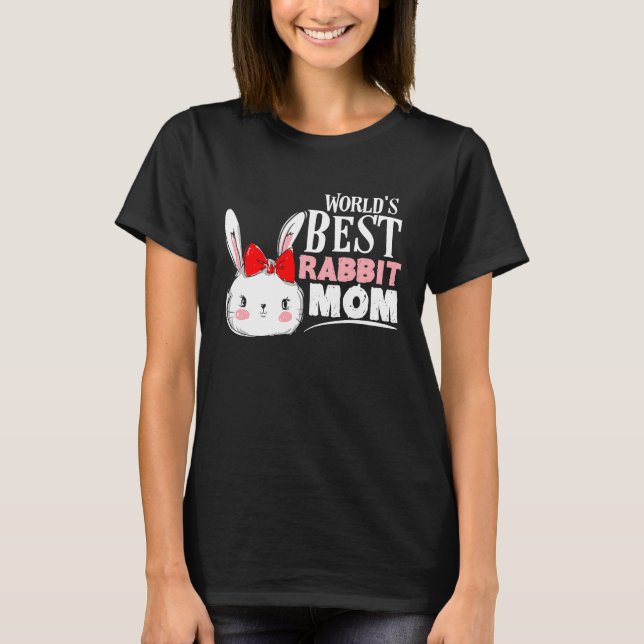 Camiseta La mejor madre conejo del mundo para madre conyuga (Anverso)