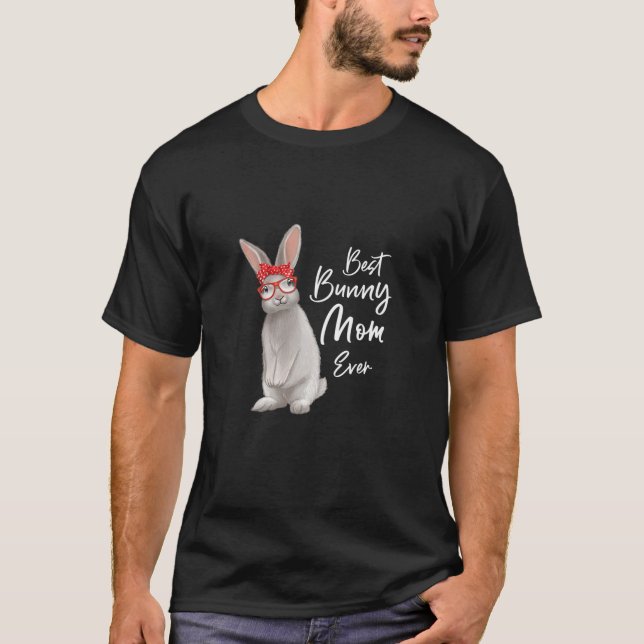 Camiseta La mejor madre conyugal jamás conejita mamá mamá m (Anverso)
