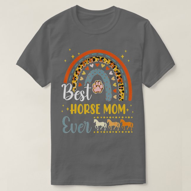 Camiseta La mejor madre de caballos de todos los animales a (Diseño del anverso)
