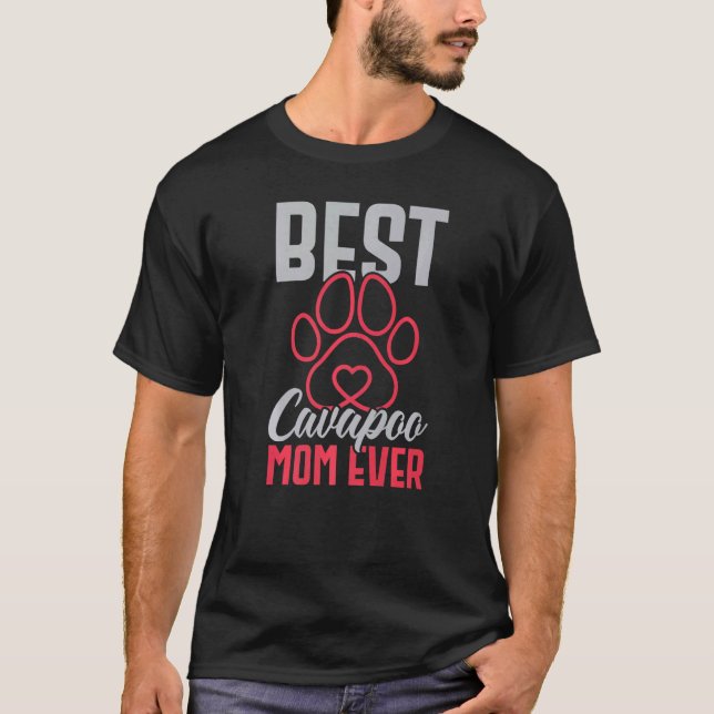 Camiseta La mejor madre de Cavapoo jamás dueña de cachorros (Anverso)