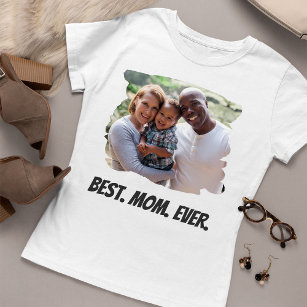 Camiseta La mejor madre de familia Personalizado foto Día d