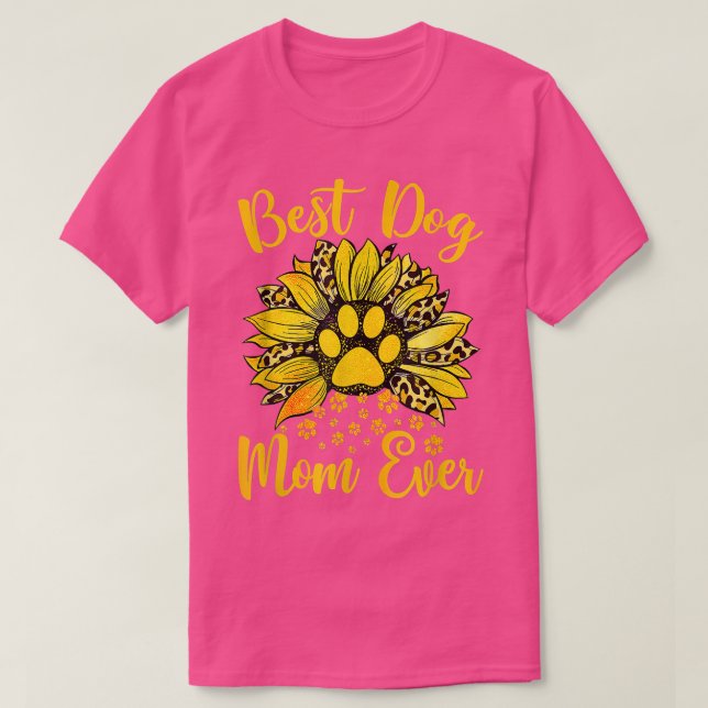Camiseta La mejor madre de perro del día de la madre (Diseño del anverso)