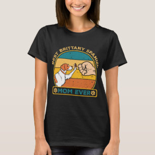 Camiseta La mejor madre de perro española de Bretaña