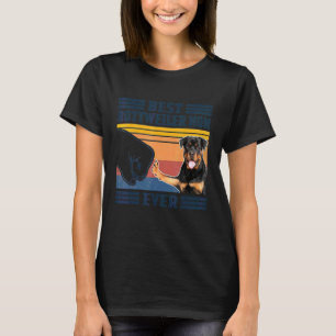 Camiseta La mejor madre de rottweiler que nunca fue madre d
