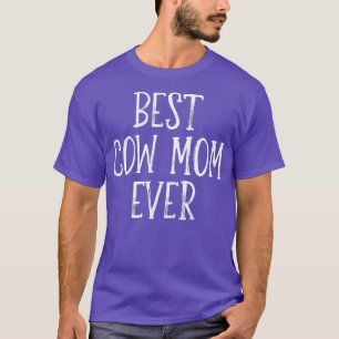 Camiseta La mejor madre de vaca de todos los granjeros rega
