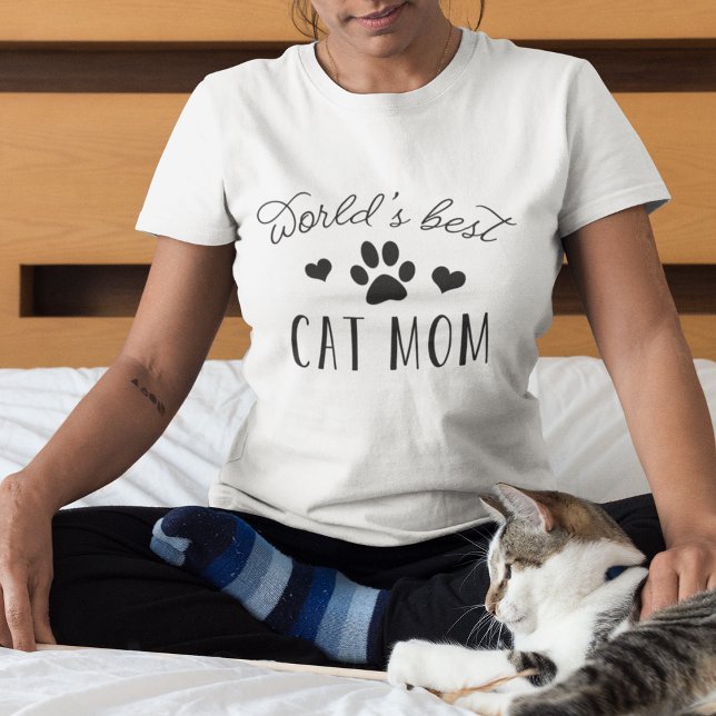 Camiseta La mejor madre del gato del mundo (Subido por el creador)