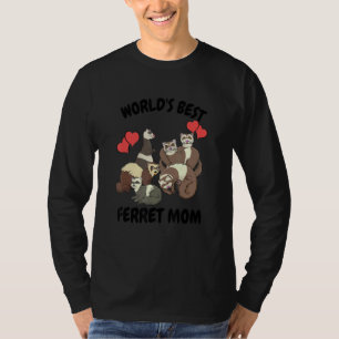 Camiseta La mejor madre del mundo Ferret 1 Mascota