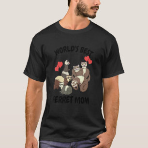 Camiseta La mejor madre del mundo Ferret 1 Mascota