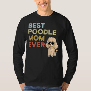 Camiseta La mejor madre del perro caniche del mundo