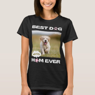 Camiseta La mejor madre del perro con Personalizado.