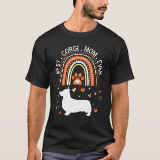 Camiseta La mejor madre del perro de Corgi Feliz Día de la 