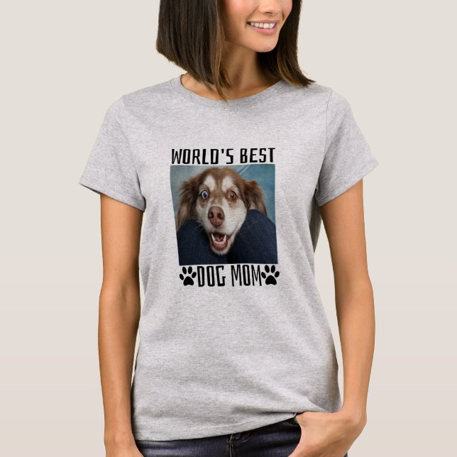 Camiseta La mejor madre del perro del mundo (Anverso)