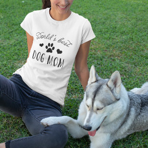 Camiseta La mejor madre del perro del mundo