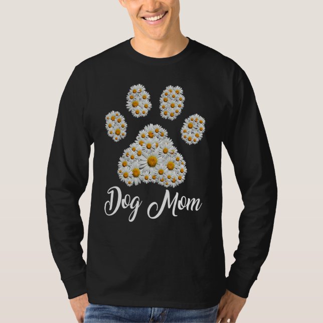Camiseta La mejor madre del perro jamás Daisy Dog Paw Día 1 (Anverso)