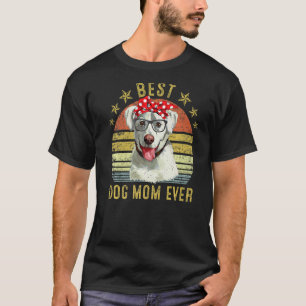 Camiseta La mejor madre del perro jamás Labrador recuperó e