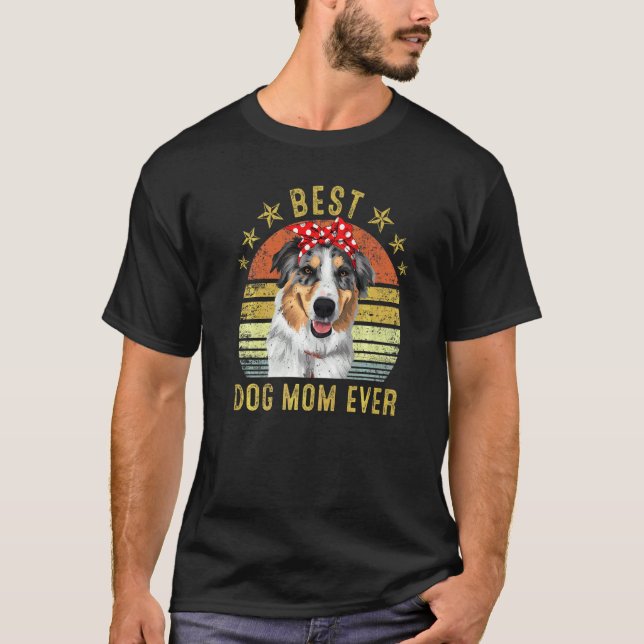 Camiseta La mejor madre del perro jamás ministra el pastor  (Anverso)