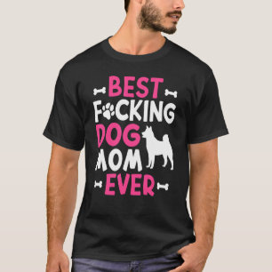 Camiseta La mejor madre del perro jamás norteamericana Akit