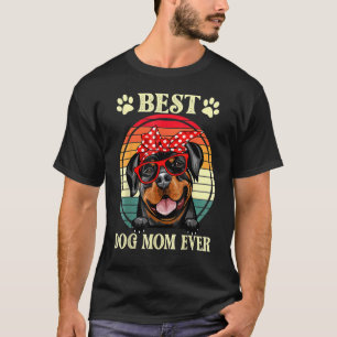 Camiseta La mejor madre del perro jamás rottweiler