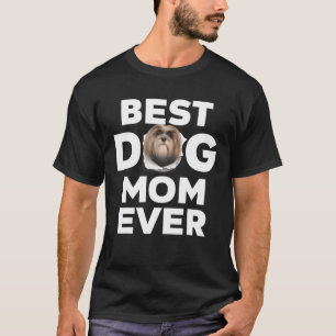 Camiseta La Mejor Madre Del Perro Lhasa Apso Ama A La Madre