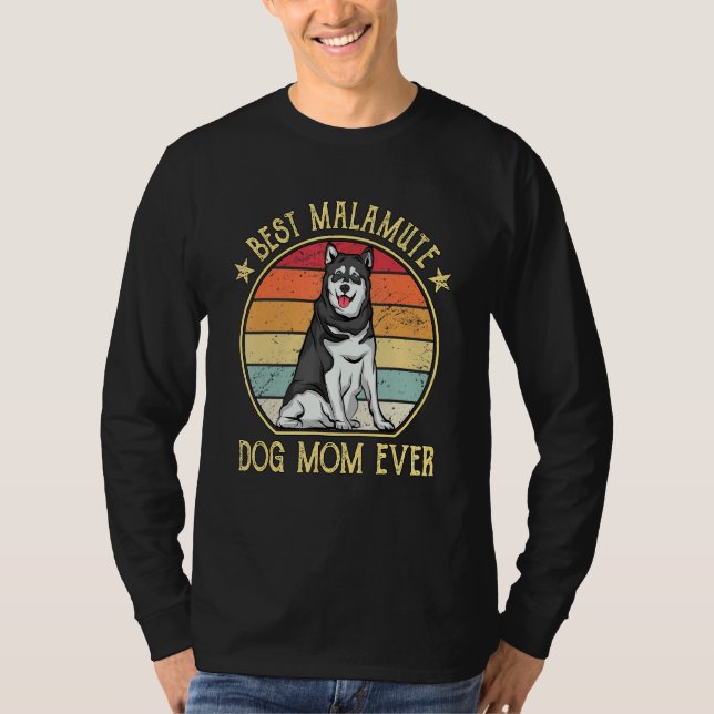 Camiseta La mejor madre del perro malamuta jamás Alaskan Ma (Anverso)