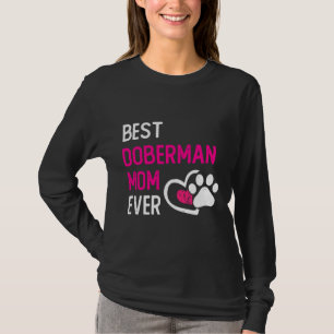 Camiseta La mejor madre Doberman, dueña divertida de perros