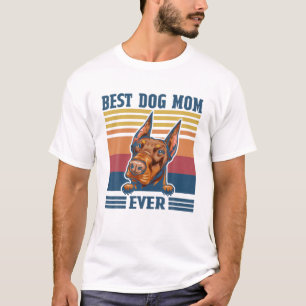 Camiseta La mejor madre doberman es el día de la madre de p