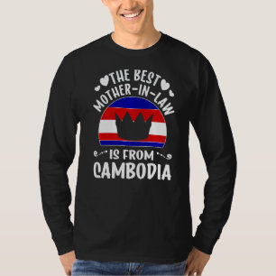 Camiseta La mejor madre en derecho es la madre camboyana