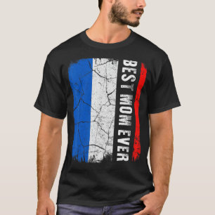 Camiseta La mejor madre francesa que jamás bandera el día d