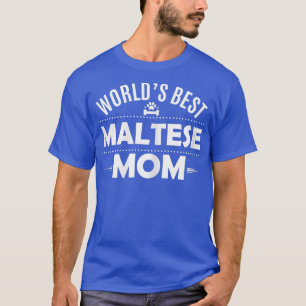 Camiseta La mejor madre maltesa del mundo    TMaltese perro