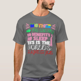 Camiseta La mejor madre mamá mamá mamá mamá Día de la madre