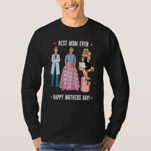 Camiseta La mejor madre Médica rubia las madres motivaciona
