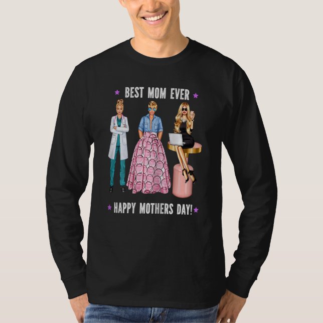 Camiseta La mejor madre Médica rubia las madres motivaciona (Anverso)
