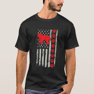 Camiseta La mejor madre padre bombero Otterhound bandera de