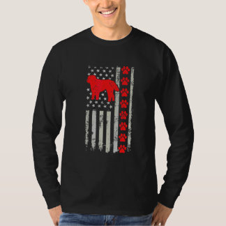 Camiseta La mejor madre padre bombero Otterhound bandera de