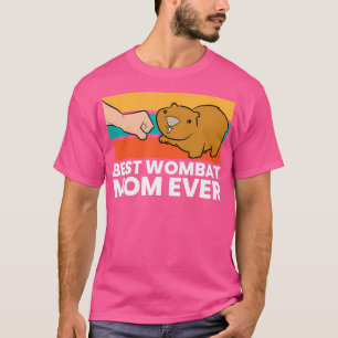 Camiseta La mejor madre wombat alguna vez ama a los wombats