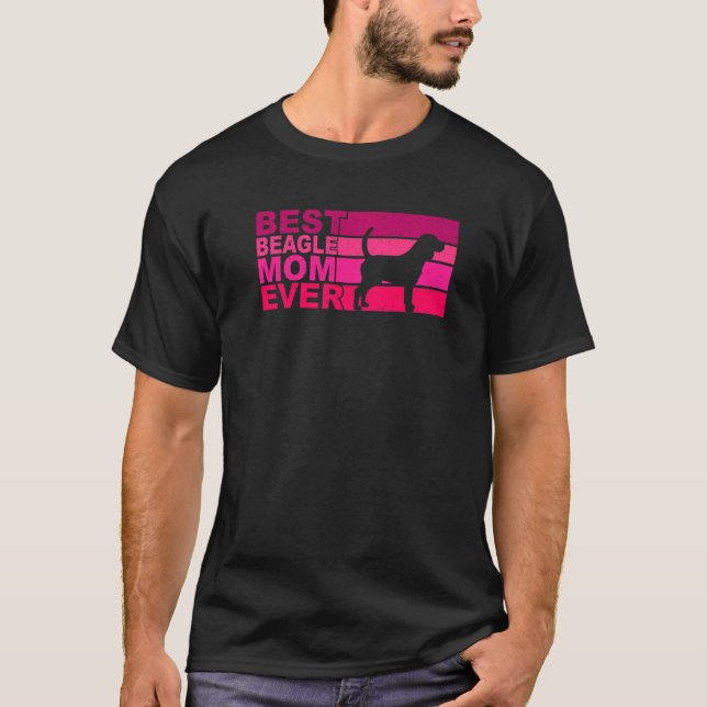 Camiseta La mejor mamá Beagle (Anverso)