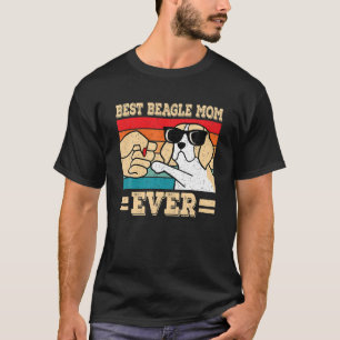 Camiseta La mejor mamá Beagle, un perro divertido