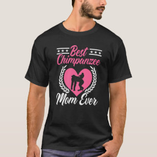 Camiseta La mejor mamá chimpancé jamás chimpancé mono mami